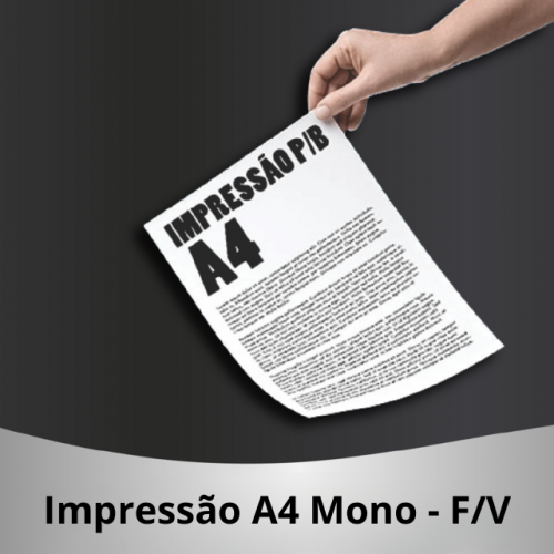 Impressão Preta e Branco | 1X1